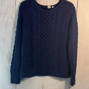 Gap Navy Cable Knit Sweater